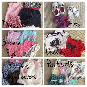 Baby Girl’s size 18-24 mo spring & summer clothes.